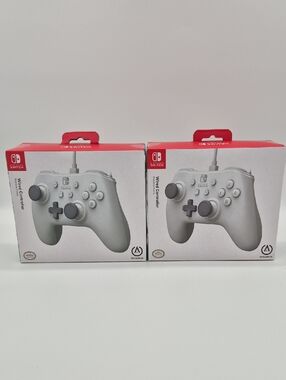 🎮 Nintendo Switch Controller Bundle (2) PowerA White NEW Sealed